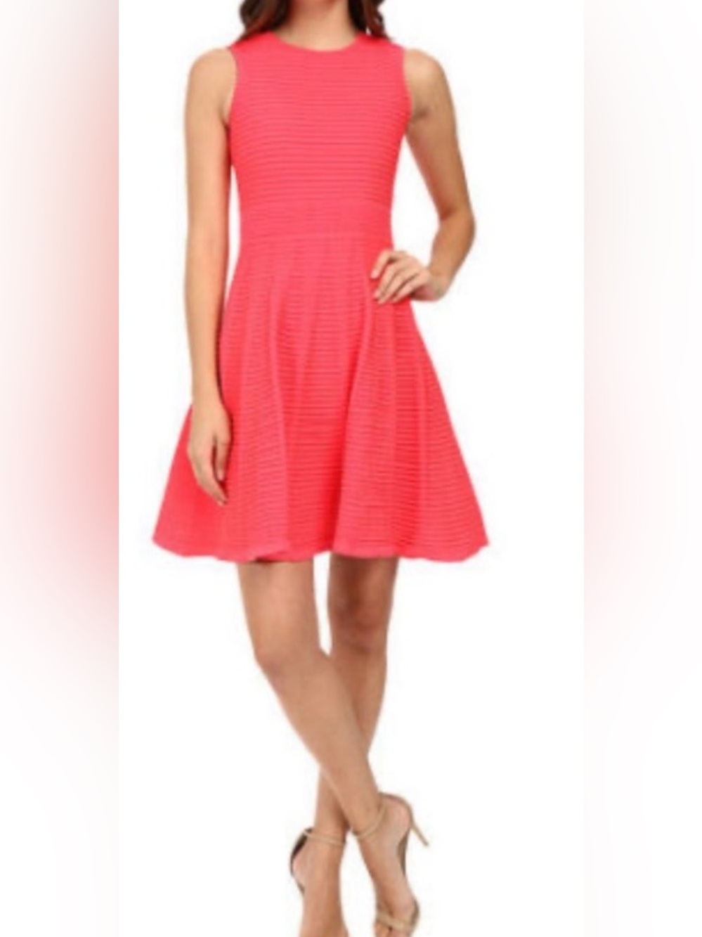 ✨ Ted Baker Malou Ottoman Ribbed Skater Dress